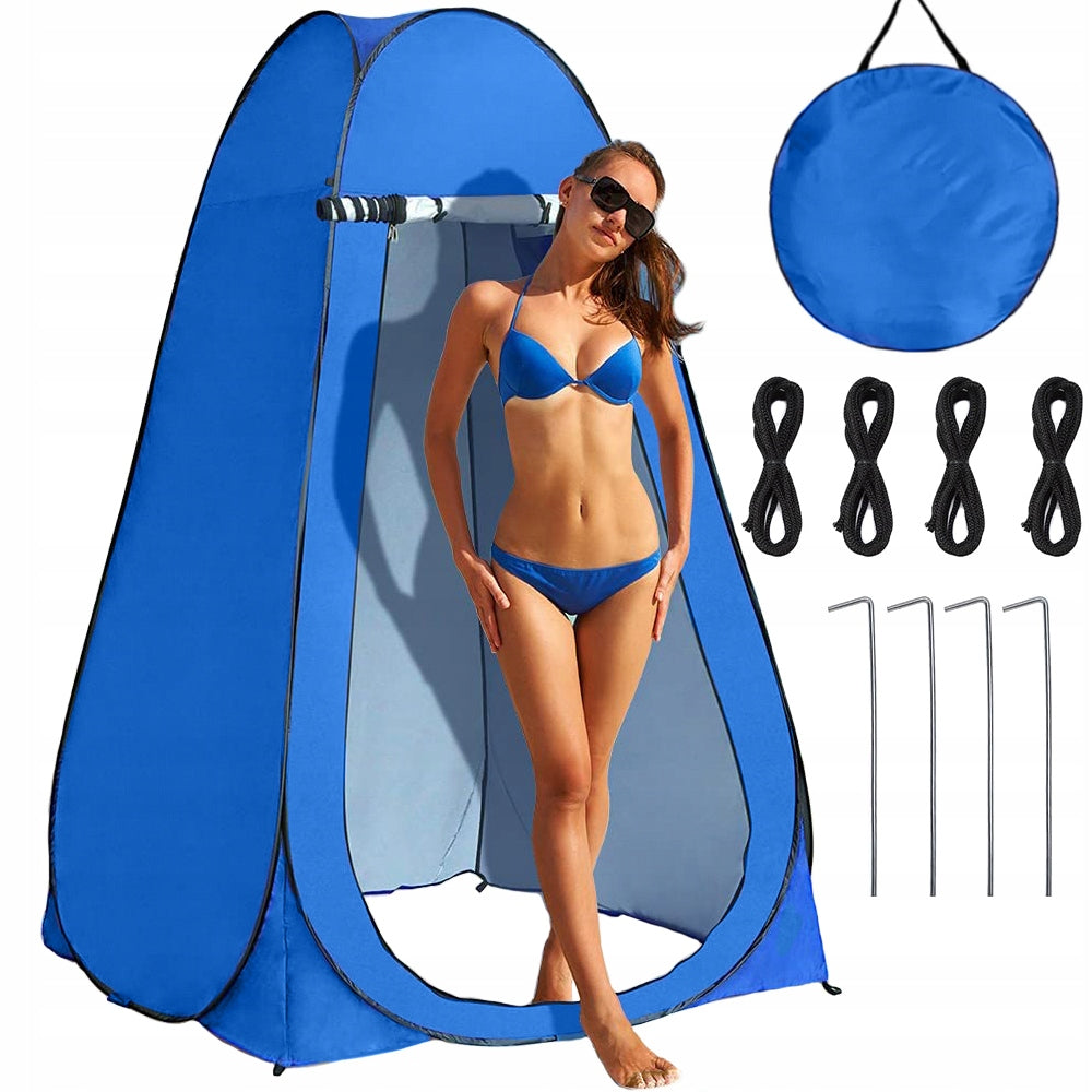 Cort pentru dus solar, Zola®, instalare rapida, husa depozitare inclusa, pliabil, 120 x 120 x 190 cm, albastru Cort pentru dus solar, Zola®, instalare rapida, husa depozitare inclusa, pliabil, 120 x 120 x 190 cm, albastru